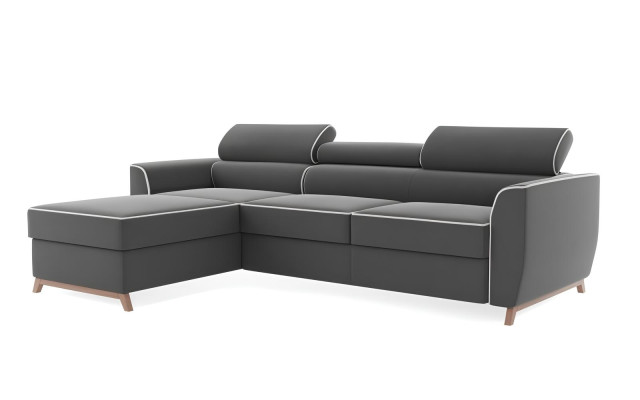 Canapea colțară gri modernă