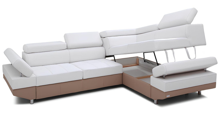 Canapea modernă în colț cu design peisagistic, colț, set, tapițat, 100% piele