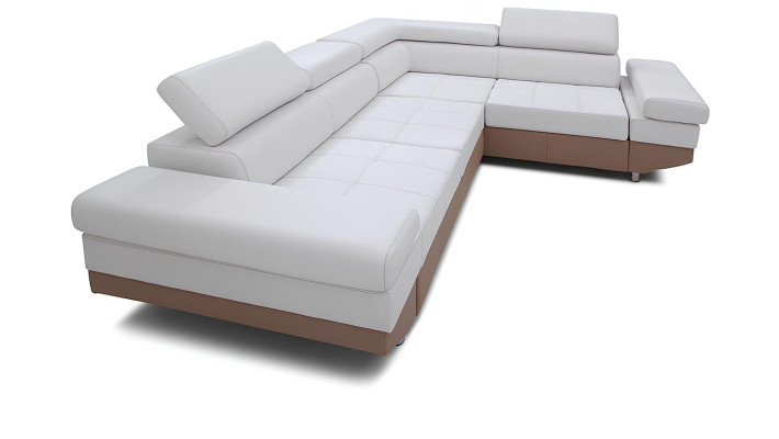 Canapea modernă în colț cu design peisagistic, colț, set, tapițat, 100% piele