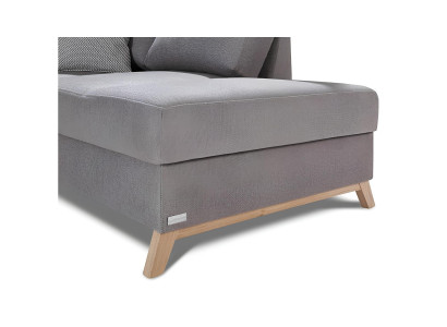 Canapea în formă de U cu funcție de pat, design tapițat