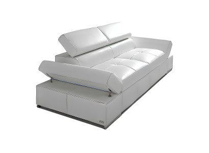 Bancă de designer pentru 2,5 persoane cu funcție de pat din piele italiană 100% nouă