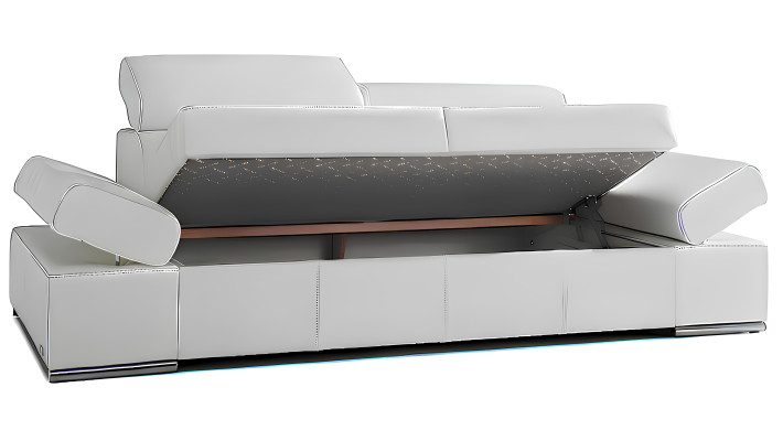 Canapea și fotoliu din piele moderne în 2 părți