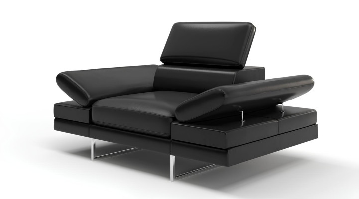 Scaun Relex Lounge TV de la Dizaina, club de piele pentru 1 persoană