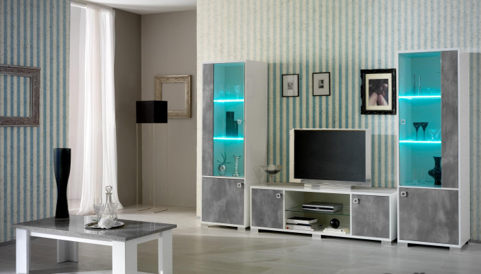 Dulap vitrificat modern și luxos