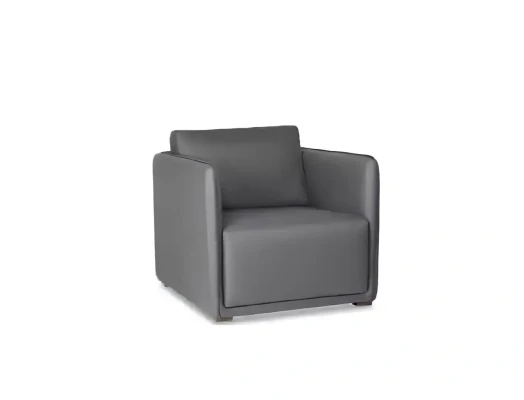 Scaun modern gri cu un braț