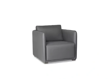 Scaun modern gri cu un braț