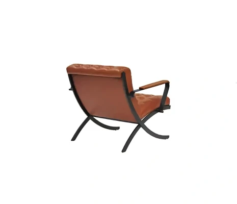Scaun de birou luxos cu tapițerie maro modern JV Mobili