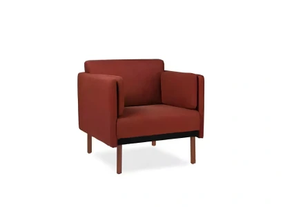 Scaun de lux modern cu funcție de pat din lemn roșu