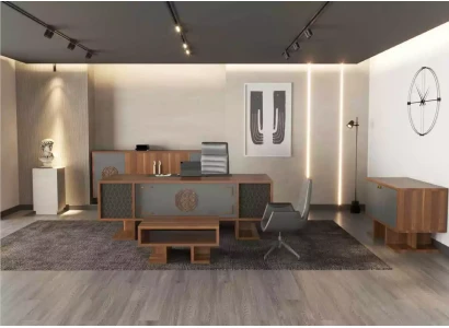 Bufet de birou luxos cu design mobil