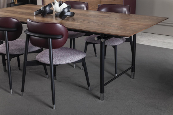 Scaun tapițat de lux, scaun de stil loft, gri, scaun de bucătărie din piele
