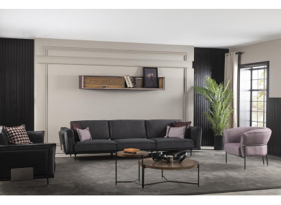 Set de canapea confortabil și luxos pentru living, canapele de club, mobilier, canapea mov