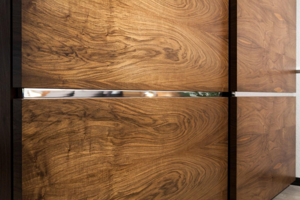 Dulap Suuri cu uși glisante maro 265 cm