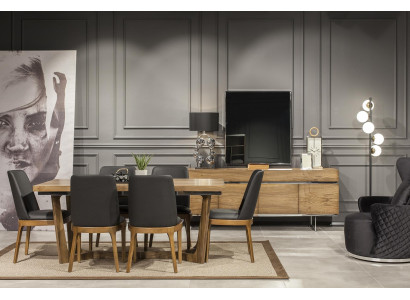 Scaun de lux din piele, scaune tapitate, mobilier de bucătărie negru