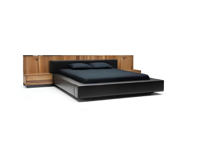 Set de mobilier de dormitor modern și luxos din 4 piese în maro