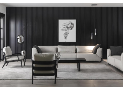 Patru scaune albe pentru livingul de lux