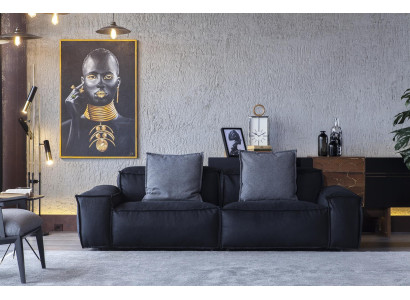 Canapea pentru 3 persoane din material confortabil pentru living