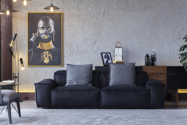Set de canapea din două piese Canapea + Fotoliu Confortabil și moale Stil modern Luxos Nou