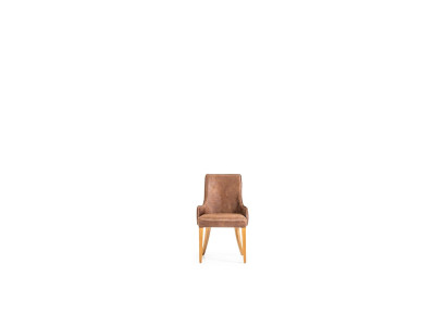 Scaun elegant tapițat în stil loft - scaun de bucătărie din piele neagră