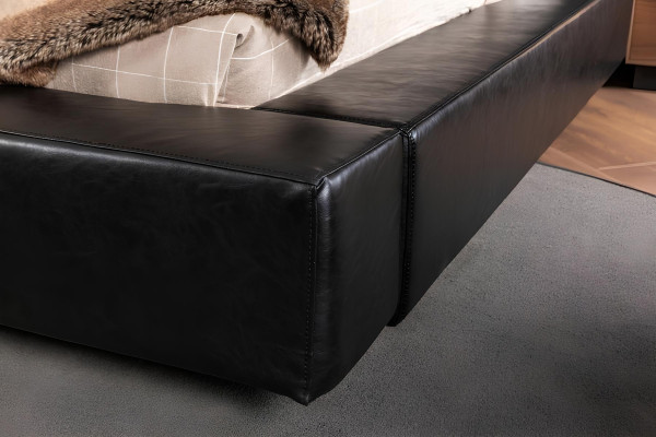 Set de mobilier pentru dormitor de 5 piese cu pat, măsuțe de noapte și comodă