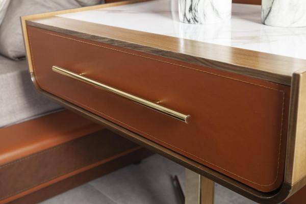 Masă de noptieră practică cu spațiu de depozitare modern