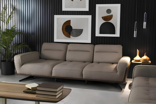 Set de canapea 4+1 cu masă joasă, 3 piese. Set de mobilier moale