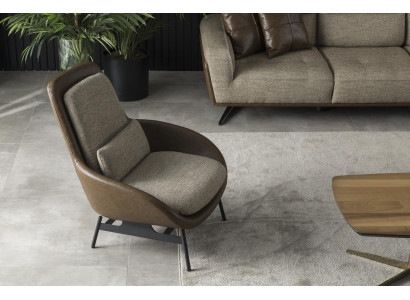 Scaun de lounge maro