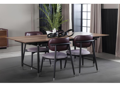 Set de mobilier masă, scaune, dulap