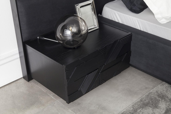 Masă de noapte de lux cu suprafețe din sticlă