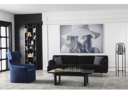 Canapea în L pentru 3 persoane 235 cm țesătură