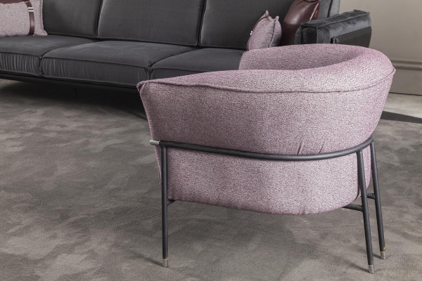 Canapea modernă de design italian pentru 3+1 persoane gri