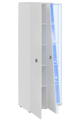 Set de mobilier de lux pentru living, compus dintr-un dulap, vitrină și raft în 3 părți.