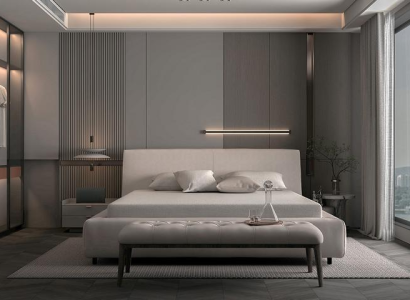 Pat elegant bej cu perne