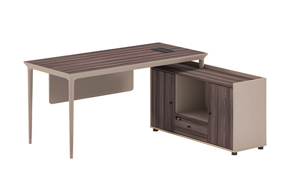 Masă pătrată modernă din lemn maro cu spațiu de depozitare