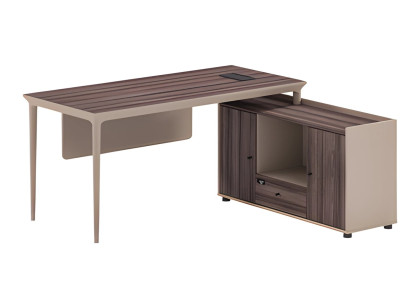 Masă pătrată modernă din lemn maro cu spațiu de depozitare