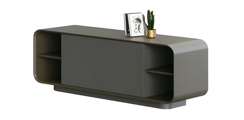 Dulap modern negru cu depozitare minimă