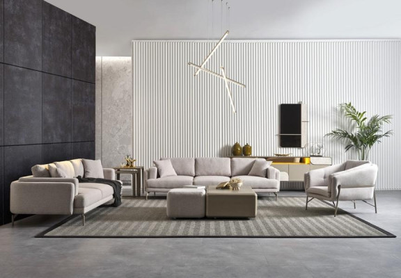 Sofas și mese moderne în bej