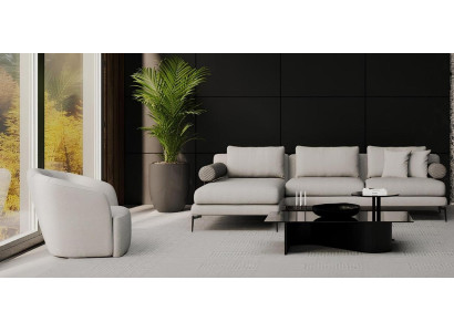 Canapea colț cu fotoliu, unde confortul este prezent