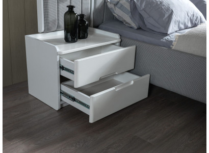 Masă de nopte modernă albă