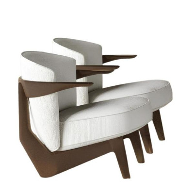 Scaun de design modern Lusso, moale, fără decorațiuni excesive