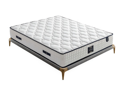 Set de pat modern gri cu saltea