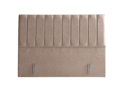 Pat din țesătură bej cu saltea elegantă