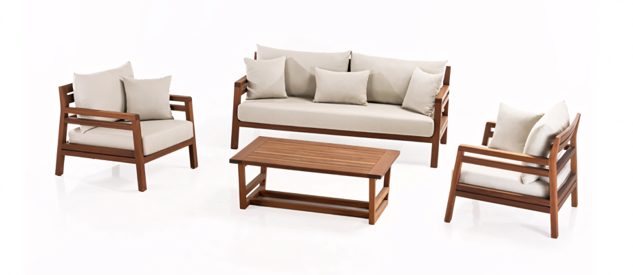 Conjunto de mobilier de grădină care combină frumusețea și confortul în fiecare colț al grădinii
