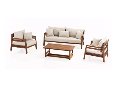 Conjunto de mobilier de grădină care combină frumusețea și confortul în fiecare colț al grădinii