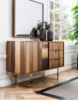 Luxuriöse Kommode mit Spiegel für Schlafzimmer im modernen Stil