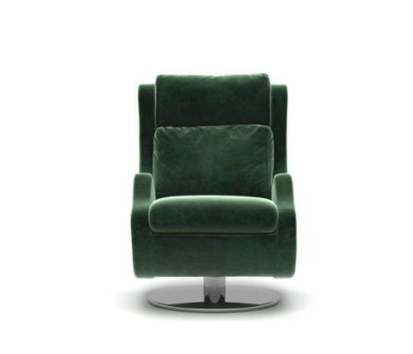 Grüner Sessel Wohnzimmermöbel Einsitzer Stilvoller Cocktailsessel Modern