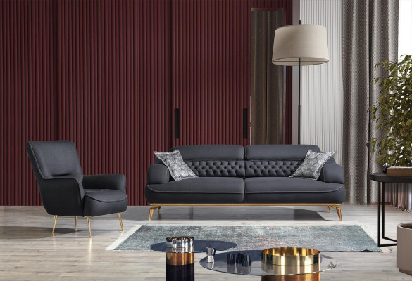 Luxus Garnitur Sofagarnitur Set 3+1 Sitzer Sofa Sofas Sessel 2tlg.Neu
