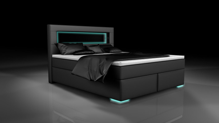 Schlafzimmer Bett Textil Luxus Polster Einrichtung 180x200 Möbel Doppelbett Neu