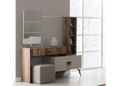 Moderner Schlafzimmer Holz Schminktisch Mit Spiegel Designer Luxus Möbel