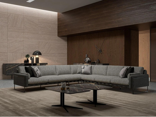 Ecksofa Luxus Eckgarnitur Textilsofa L Form Grau Couch Design Neu Couchtisch