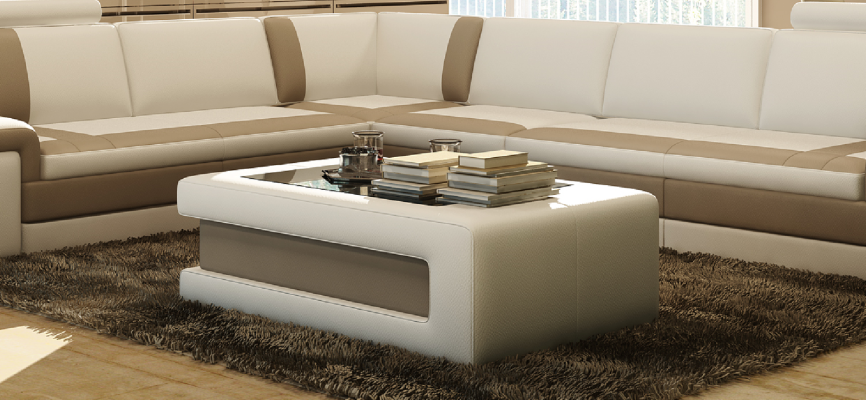 Design Couchtisch Polster Wohnzimmer Beistell Tische Moderner Sofa
